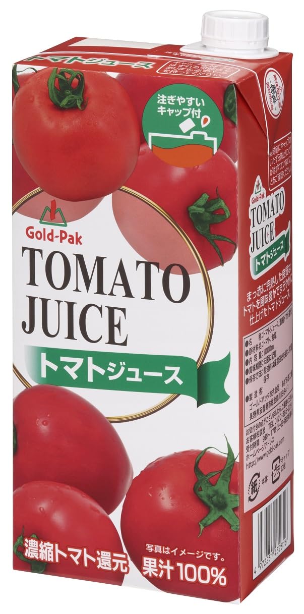 Amazon.co.jp: ゴールドパック トマトジュース 1L ×6本 : 食品・飲料・お酒